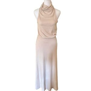 Anthropologie Cowl Neck Maxi Dress